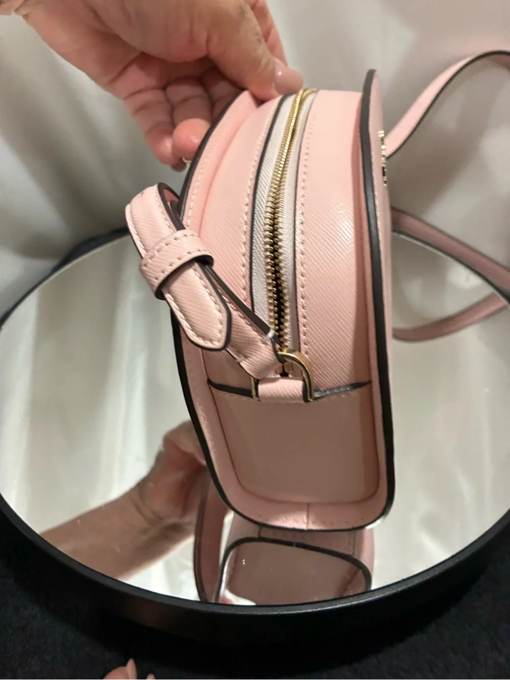 kate spade Blush Pink Leather Dome Crossbody NWOT
